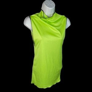 Lime Green Tennis Crop Top Handmade Bikini Dress Stretchy Sportwear